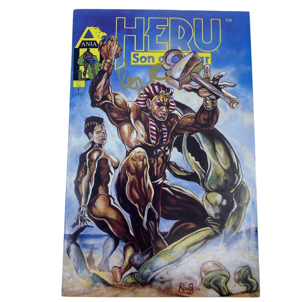 Heru Son of Ausar Issue #1 Ania Comics 1986 - Signed by Roger Banes